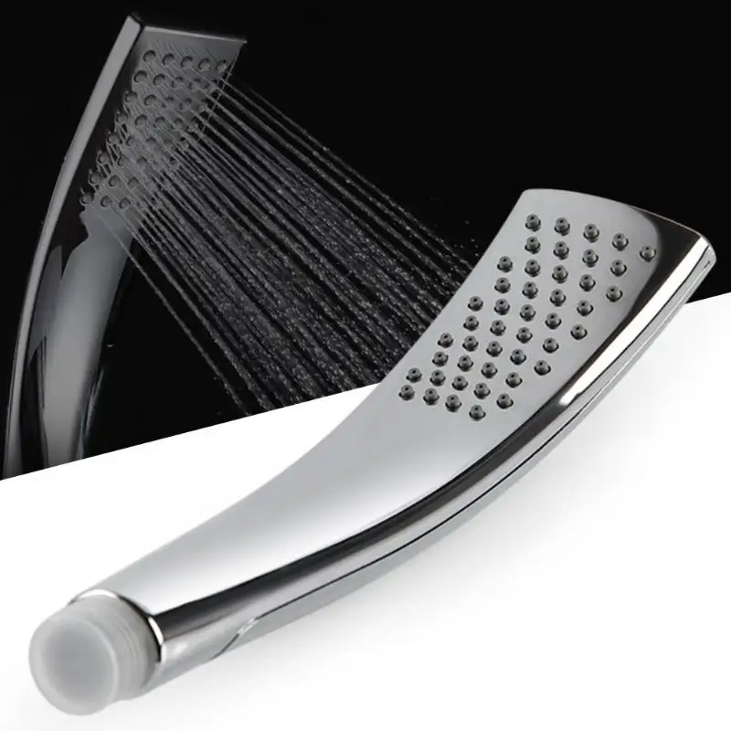 1 Mode Arc Handle Adjustable Water Saving Shower Head Handheld Square