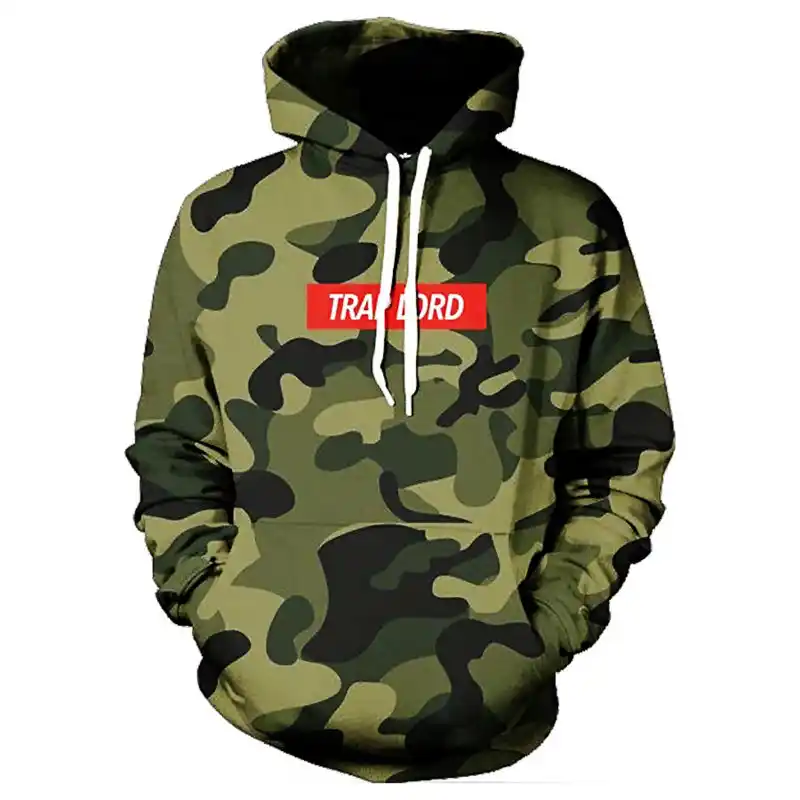 army print hoodie for mens