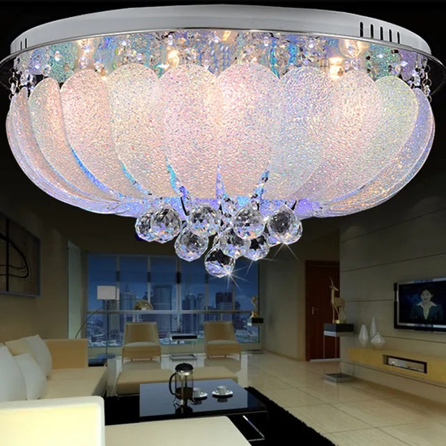 HGHomeart Crystal Lamp Plafond Lampen LED Versierd met Ronde Lichten ... HGHomeart Crystal Lamp Plafond Lampen LED Versierd met Ronde Lichten ...
