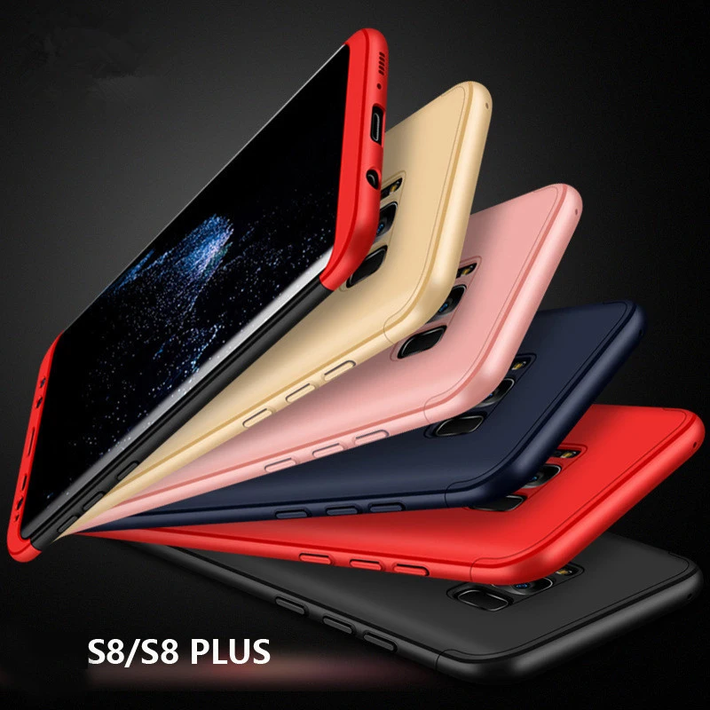 Чехол VPOWER Для Samsung S8 Plus чехол для Galaxy передняя + задняя крышка Vpower Three In One 360 полная