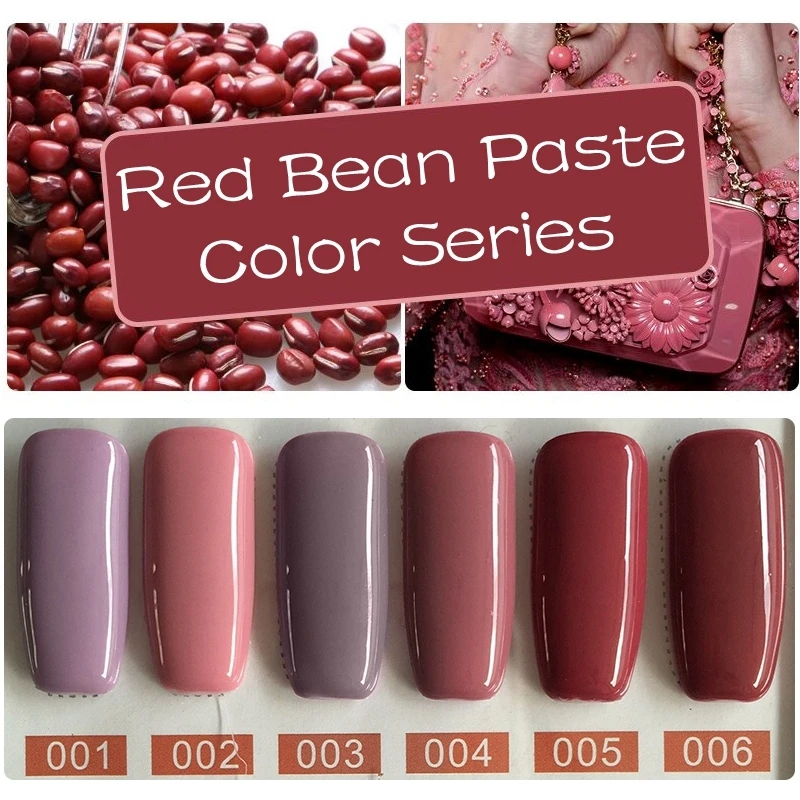 

MIZHSE Nail Gel Polish UV LED Lamp GelLak Soak Off Gelpolish Semi Permanent Gel Esmaltes Hybrid Gel Varnish 6pcs UV Gel Color