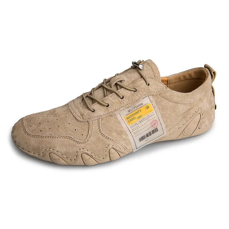 

Men Lace-Up Casual Shoes Fashion Suede Leather Design Moccasins Men Leisure Flats Shoes Men Shoes Big Size