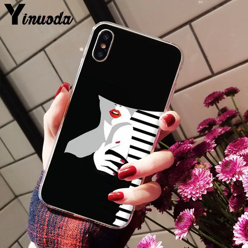 Fashion pop stripe lady