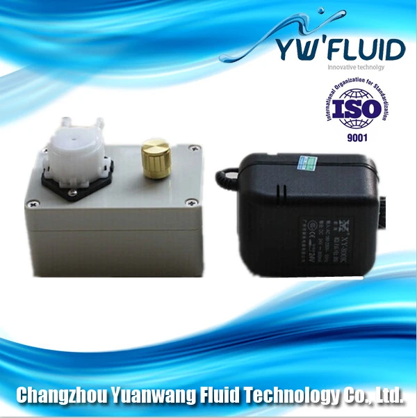 

YWfluid Laboratory peristaltic pump DC 24V flow rate adjustable dc motor lab water doser