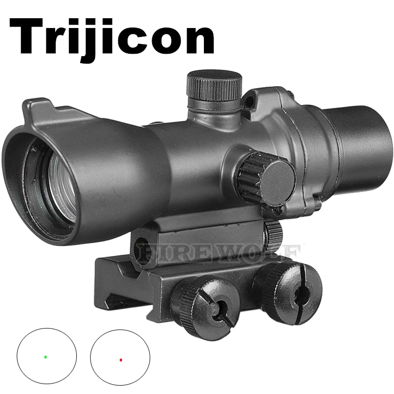 

Hunting Riflescope 1x24 Scope Red Dot 20/11mm Weaver Picatinny Rail Mounts For Tactical Airsoft