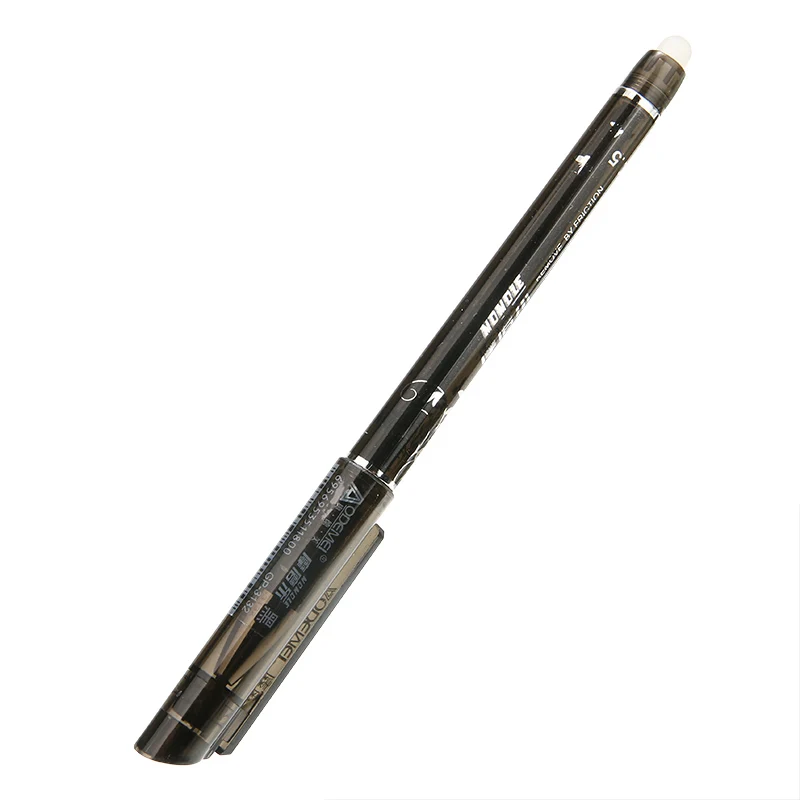 12pcs black Erasable Gel Pen 0.5mm Erasable Pen Black Gel Ink Pens Set School Students Stationery