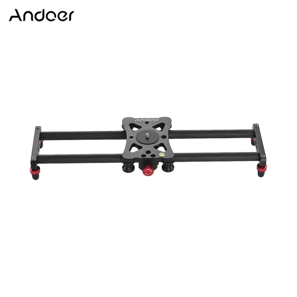 Andoer Mini Track Slider Photography Video Slider Screw Mounts with