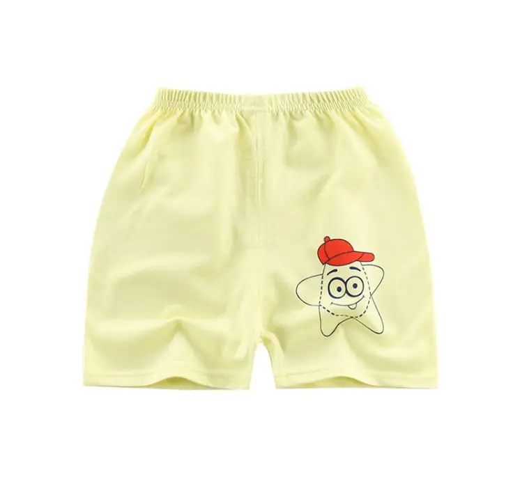 Летние Детские хлопковые шорты для мальчиков и девочек, стильные детские шорты в полоску с животным узором, пляжные шорты для новорожденных