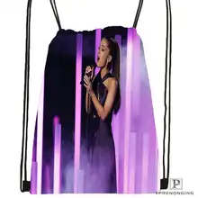 Индивидуальная походная сумка на шнурке Ariana-Grande для мужчин и женщин, милый рюкзак для детей(черная спинка) 31x40 см#20180611-03-157