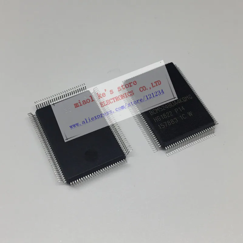 

[ 1pcs/1lot or 2pcs/1lot ] BCM5248UA4KQMG BCM5248 5248UA4KQMG 5248UA PQFP128 EIGHT-PORT FAST ETHERNET TRANS