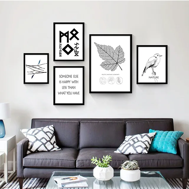 Nordic Minimalist Modern Decorative Painting The Living Room Wall Nordic Minimalist Modern Decorative Painting The Living Room Wall Paintings Framed Creative Personality Canvas
