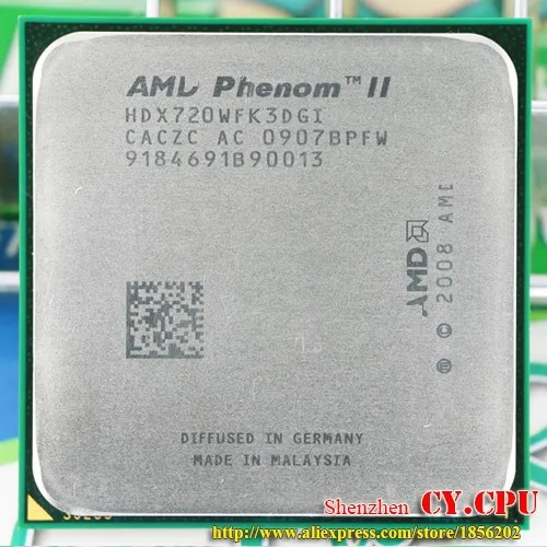 Процессор AMD Phenom II X3 720 процессор трехъядерный(2,8 ГГц/6 м/95 Вт/2000 ГГц) разъем am3 am2+ 938 pin X3 710