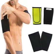 1 пара для похудения рук рукав Формирователи тела сауна пот новая рука теплее фитнес триммер унисекс Спорт сжатие Поддержка телефон карман