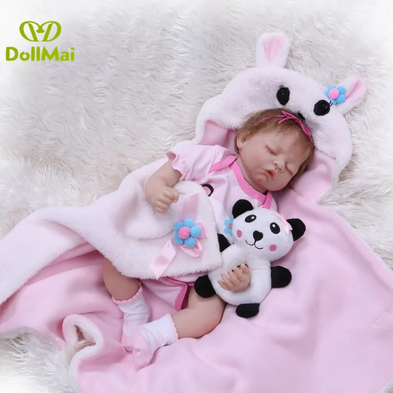 Бутик Reborn baby doll игрушка 50 см bebes reborn силиконовые детские куклы спящие новорожденные дети живы так реальны