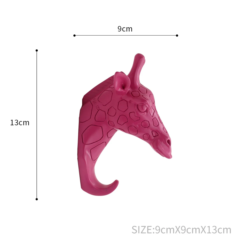 Roogo вешалка для ключей настенный Олень голова комнаты декоративный настенный крючок мульти annimale настенная вешалка для одежды из смолы аксессуары для украшения дома - Цвет: RDA2BR