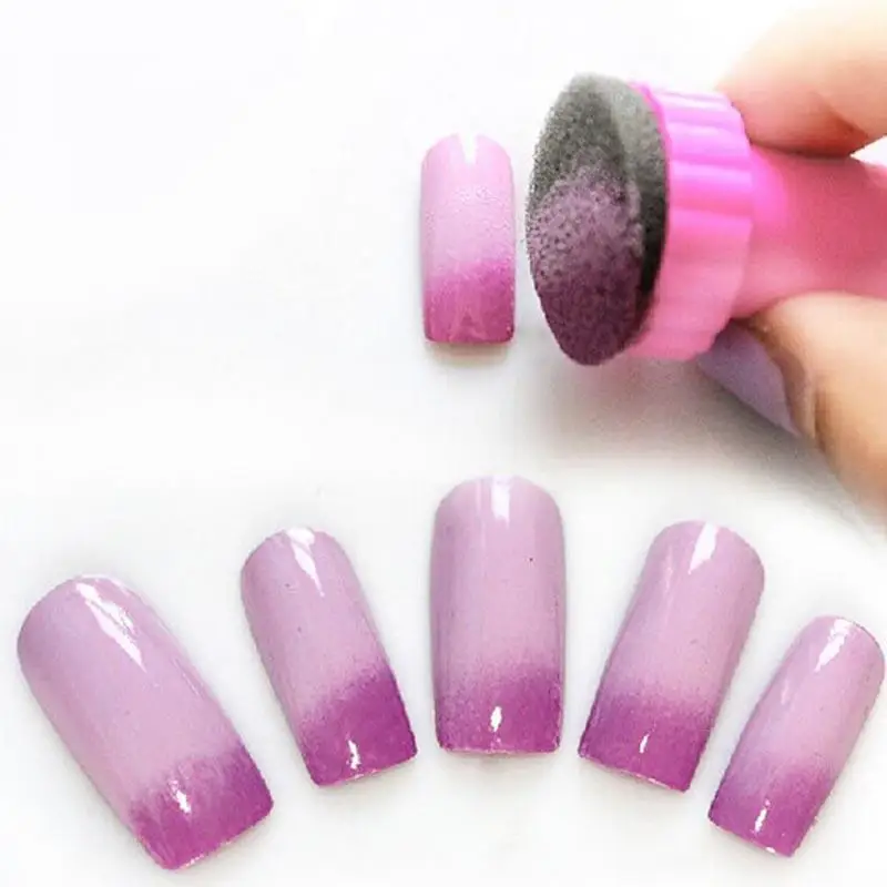 5Pcs/Set DIY Nail Art Stamping Scraper Manicure Sponge Seal Polish Nail Decoration Tool Professional Nail Stamp Kit