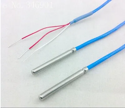 

[BELLA] Imported high-precision temperature sensor PT100 PT100 temperature probe with a shielded 3 * 30mm --5pcs/lot