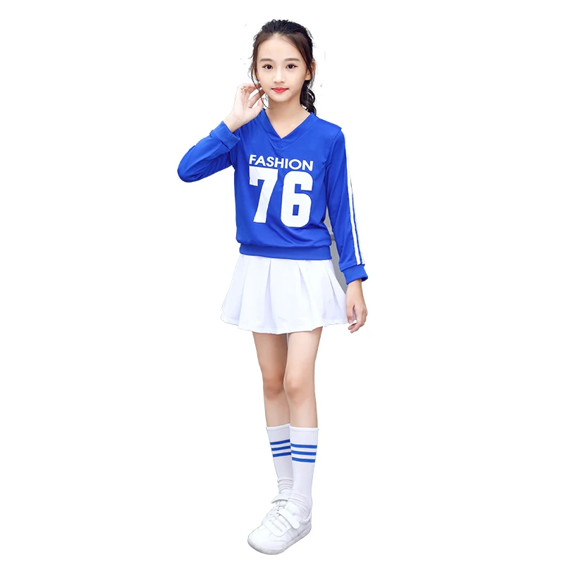 

Cheerleader Dance Costume Jazz Dance Clothing Ballroom Dance Clothing Girl and Boy Cheerleading Clothing