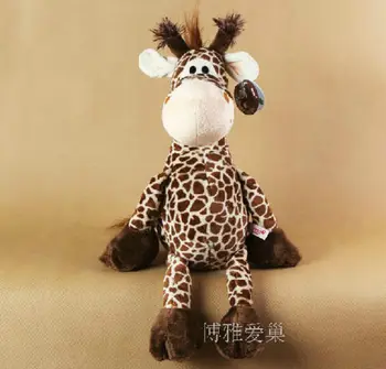 

Candice guo! super cuute plush toy doll nice jungle forest animal new style giraffe soft stuffed toy birthday Christmas gift 1pc