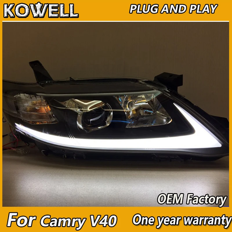 Автостайлинг KOWELL для Toyota Camry V40 США стиль 2009 2010 2011 светодиодсветильник фара Headight