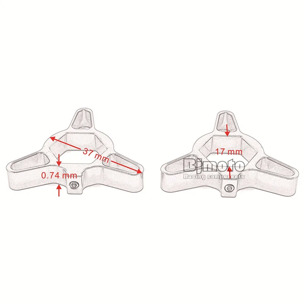 2 шт. Мотоцикл 17 мм ЧПУ сплав Гонки Передняя вилка преднатяг Регуляторы для Kawasaki ZX6R ZX9R ZX12R YZF R6 YAF600 FAZER1000