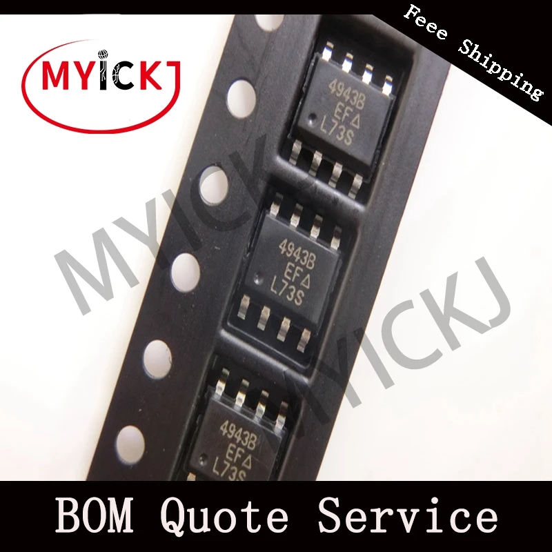 10 шт. SI4943BDY микросхема MOSFET 2P-CH 20 V 6.3A 8-SOIC 4943