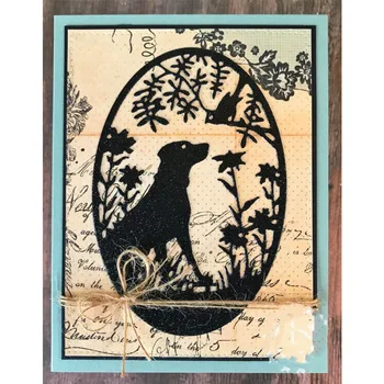 

Dog Cat Figure Silhouette Metal Cutting Dies DIY Etched Dies Craft Paper Card Making Scrapbooking Embossing