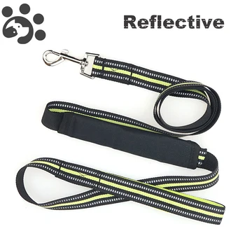 

2M Long Dog Leash Reflective Strip Pet Leashes for Dogs Training Harness Car Buckle Safety Belt Night Safety Dog Leashes MP0008