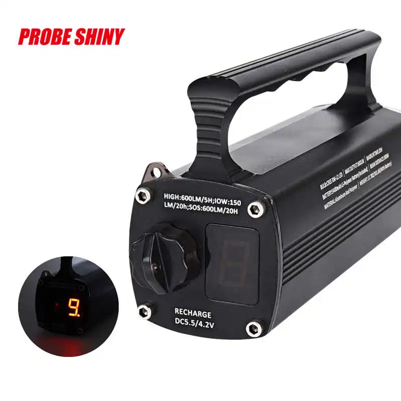PROBE SHINY led flashlight rechargeable 8000LM XM-L2 T6 Scuba Diving Underwater 100M Flashlight Torch Waterproof #3S27 (8)