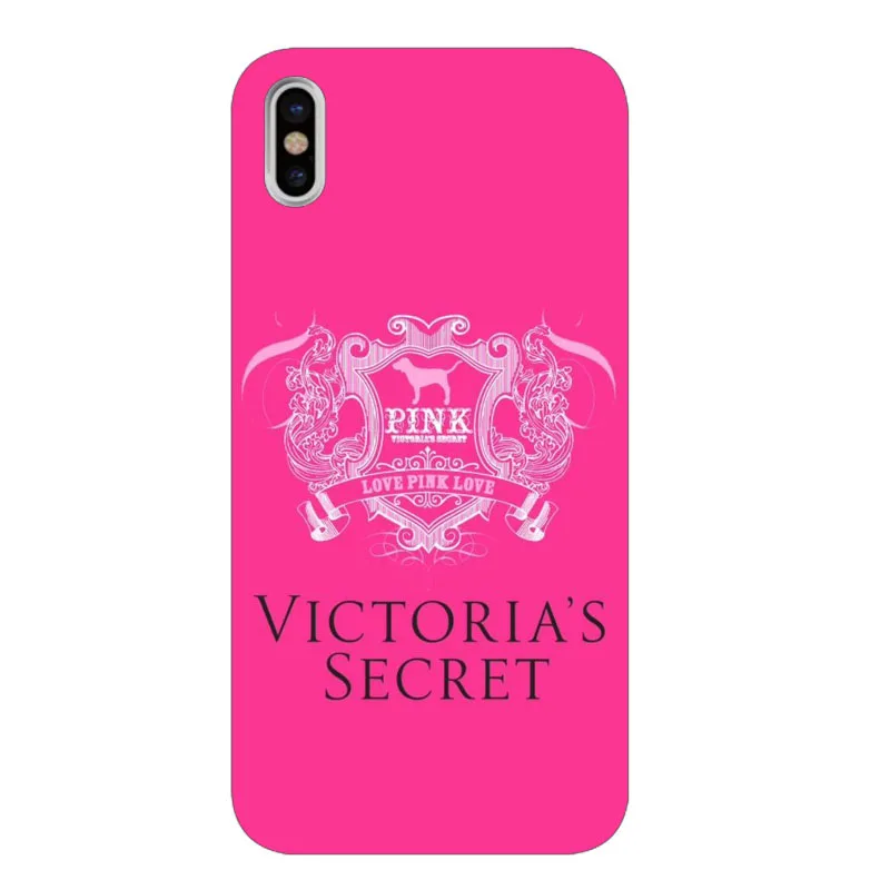 Модный розовый чехол-футляр для телефона из мягкого ТПУ Victoria secret для iphone 6 6 S 7 8 Plus 5s 5 SE X XR XS Max 10
