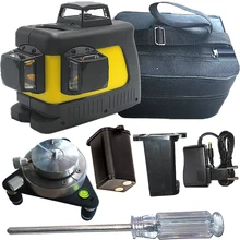 12 линейный лазерный уровень 360 вертикальный и горизонтальный самонивелирующийся перекрестный 3D лазерный уровень красный луч лучше чем Fukuda