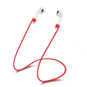 

10pcs/lot Silicone Wireless Bluetooth Headphone Earphone Strap for Apple Airpods Anti Lost Strap Loop String Rope Cable Cord