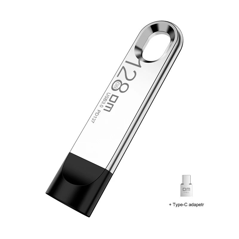 DM PD137USB флеш-накопитель, 128 ГБ, металлическая флешка, USB 3,0, карта памяти, 64 ГБ, флеш-накопитель, реальная емкость, 32 ГБ, USB флешка, 16 ГБ, usb диск - Цвет: 137-Type c