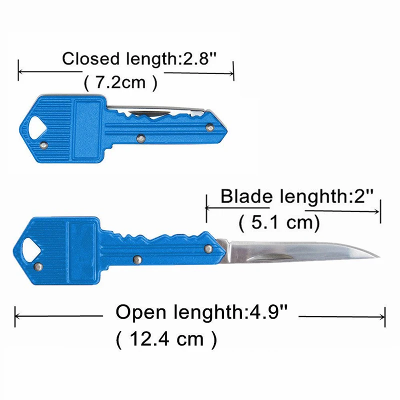 Портативный Кемпинг Открытый выживания карманный складной ключ Форма кольцо нож инструмент Овощечистка мини брелок для кемпинга нож