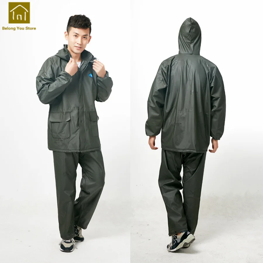 Fishing Rain Coat Men Motorcycle Impermeable Polyester