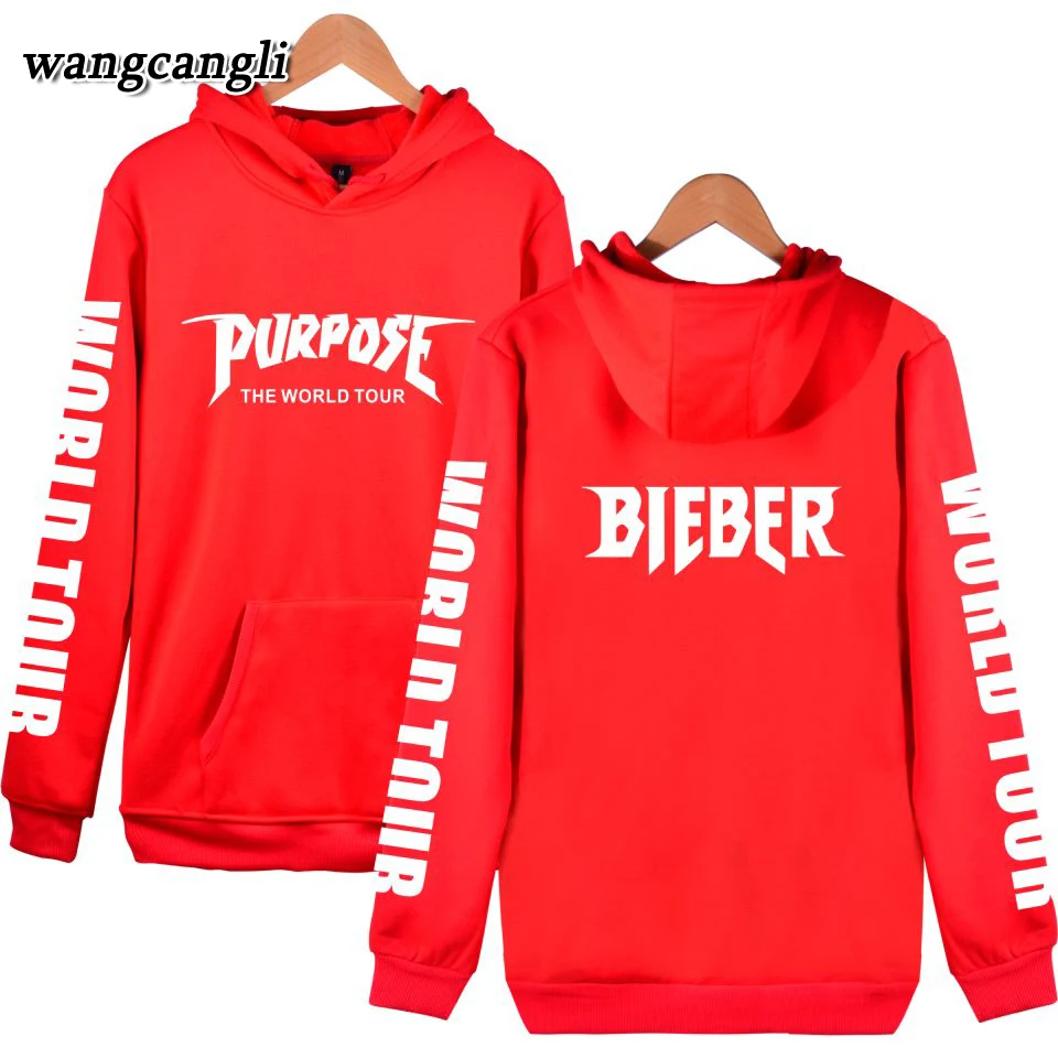 2019 Justin bieber purpose tour Kpop fashion Winter hoodie and harajuku sweatshirt hoodies plus size long sleeve Jacket Coat