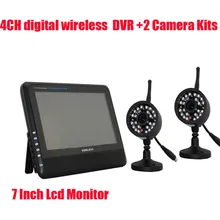 Guardian 2.4GHz 4CH Wireless IR 15m Night Vision Safety Nanny Infant Baby Monitor Camera w/7″ LCD Widescreen