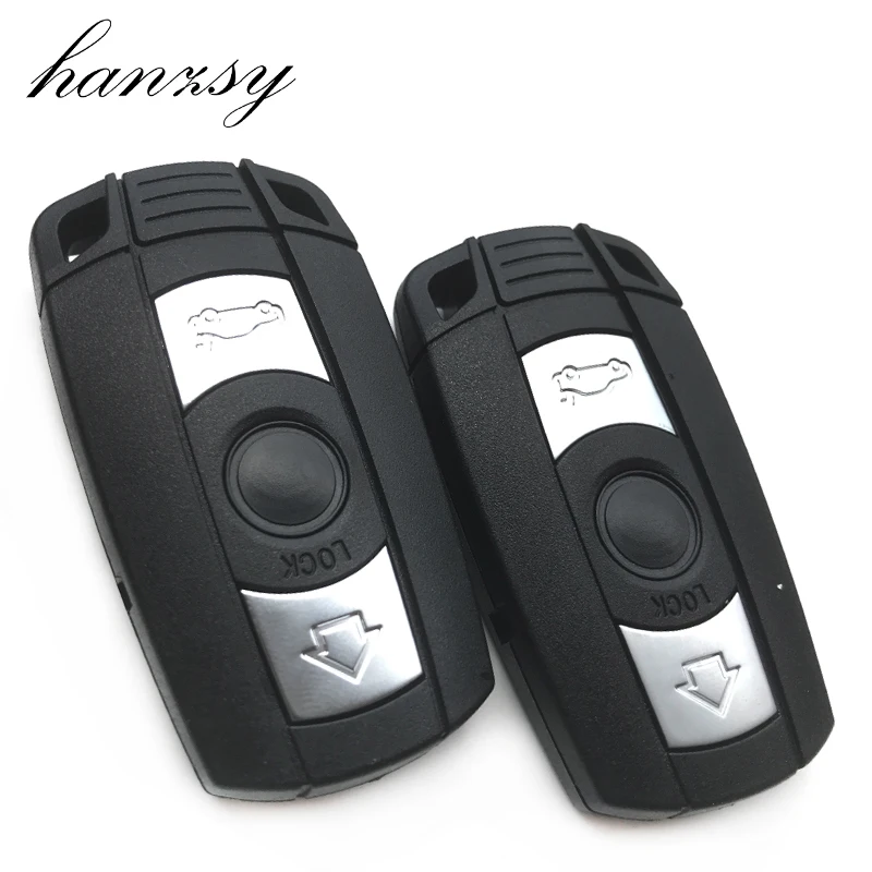 

Smart Remote Car key Case For BMW E90 E60 E91 E92 For 1 3 5 6 Series 3 Buttons Keyless Entry Blank Fob Cover With Key Blade