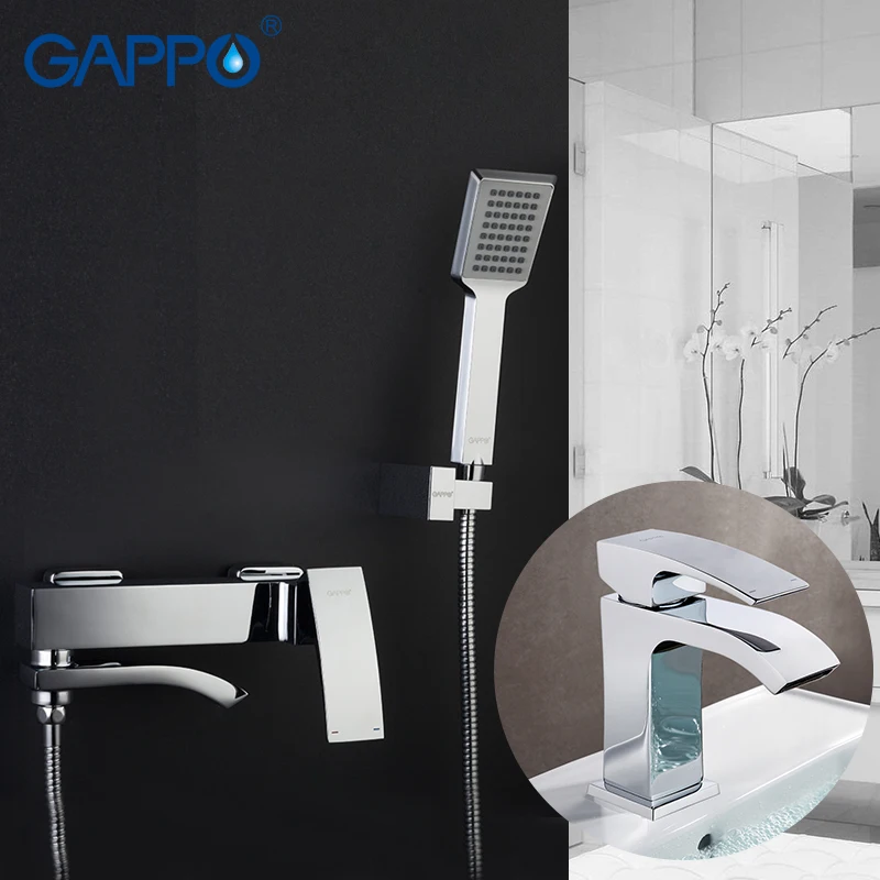 

GAPPO Basin Faucets basin sink tap water mixers shower faucet bath tub faucet rainfall shower set torneira do chuveiro