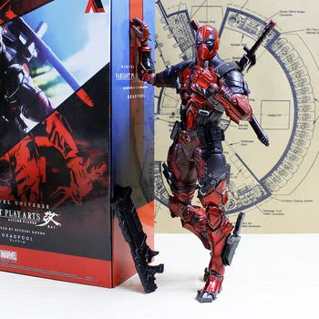 

25CM Deadpool Anime Figure Wade Winston Wilson Dolls Deadpool Action Figure Avengers Model Super Hero Ver with Box