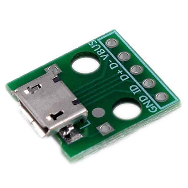 10Pcs Micro-Usb To Dip Adapter 5Pin Female Connector B Type Pcb Converter                                                     #8