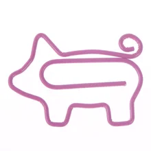 10 шт. креативные офисные школьные принадлежности милый мультфильм розовый поросенок животные скрепки креативные закладки студенческие подарки