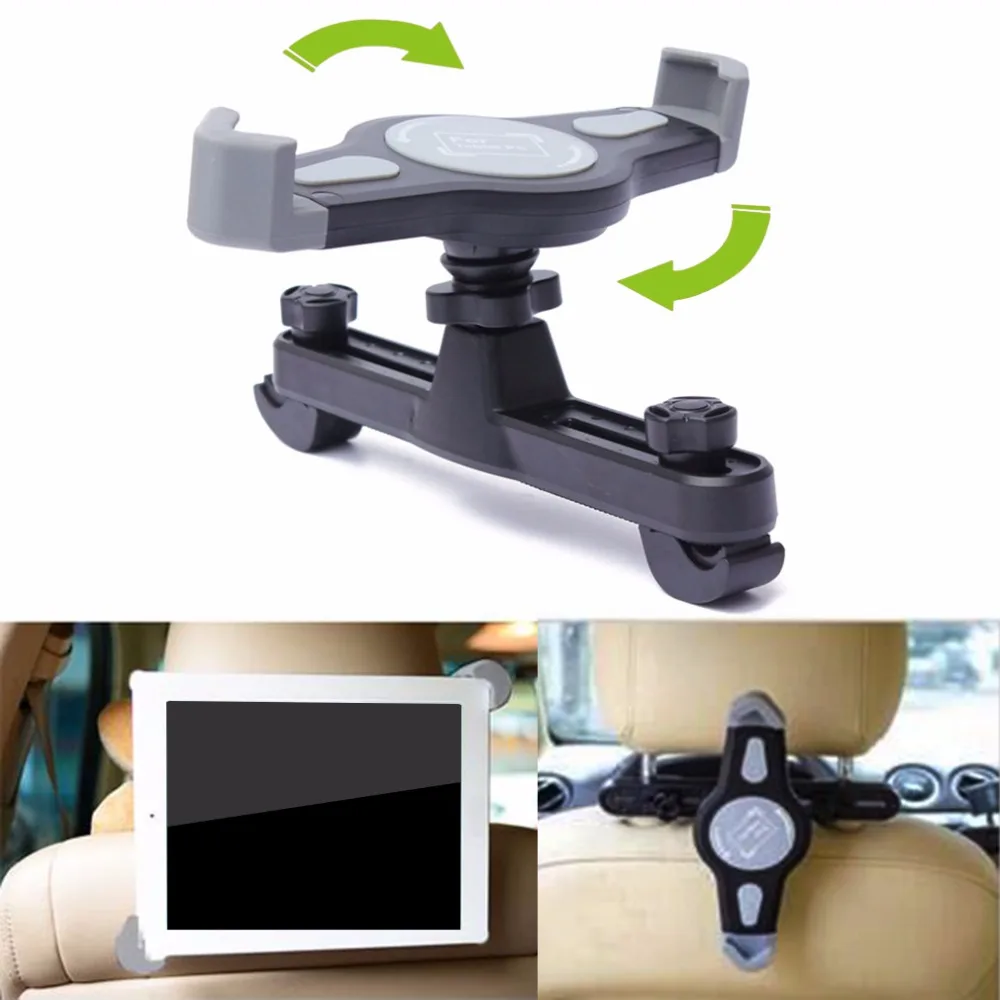 360 Degree Car Mount Back Seat Headrest Holder Stand Bracket For iPad 2