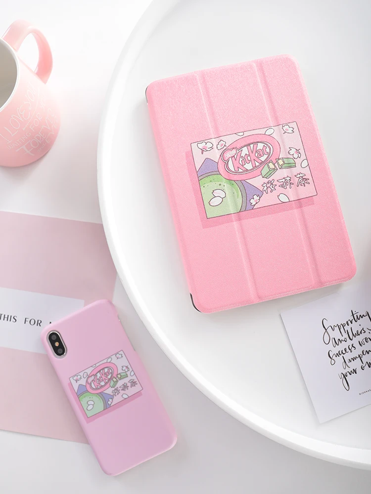 Pink Girl Flip Cover For iPad Pro 9.7 11 air 10.5 12.9 Air2 Mini