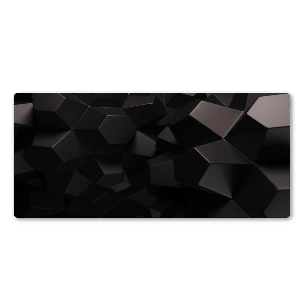 Креативный черный 3d квадратный коврик для мыши, высокое качество, PC Игры, компьютер, быстрый коврик для мыши, большой замок, натуральный каучук, моющиеся игровые коврики