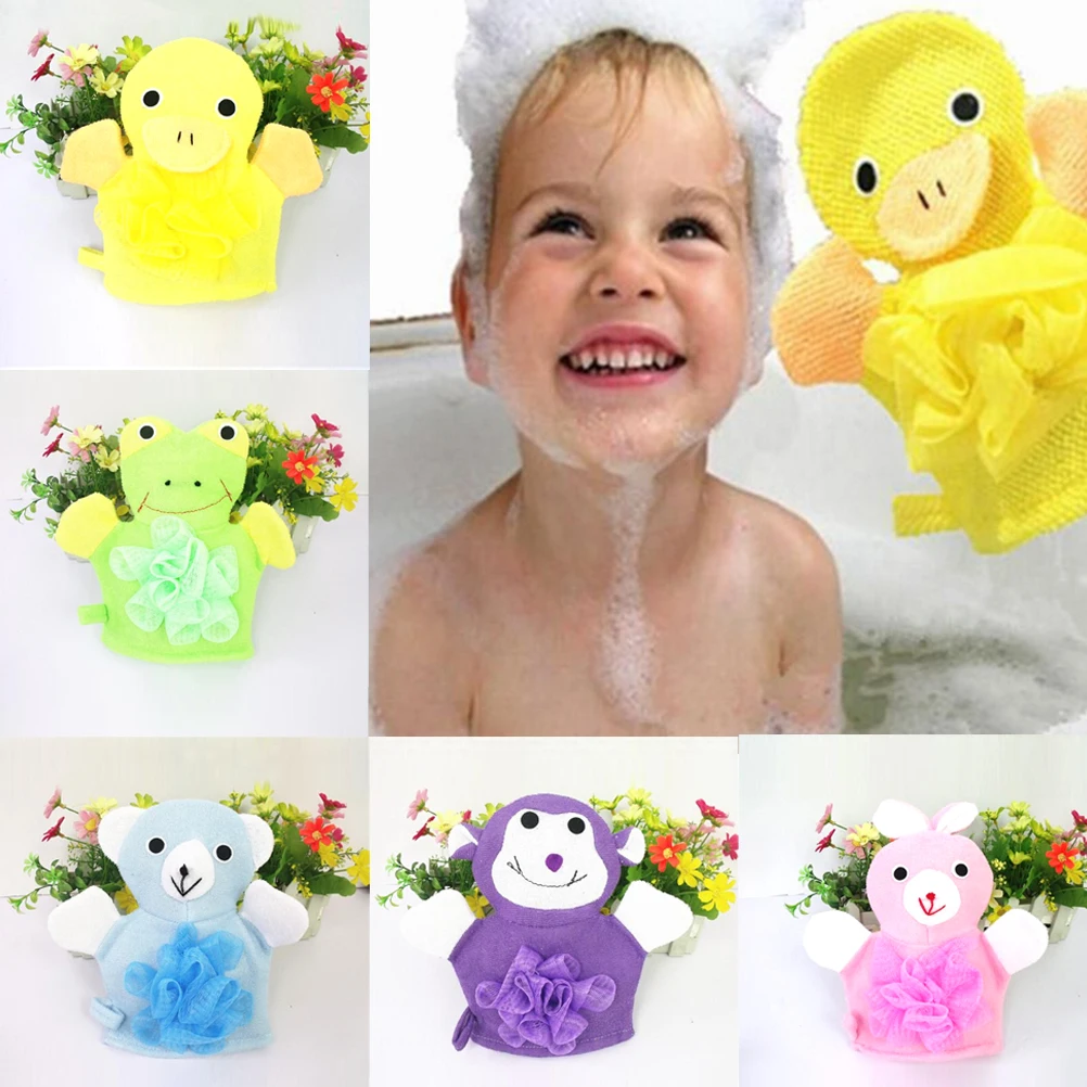 1 шт. Детские хлопковые перчатки в форме животного|bath brush|baby bath brushbaby glove |