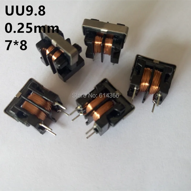 5 шт . UU9.8 10mH 7*8 мм общий режим дроссель Индуктор для фильтра|inductor tester|inductor resistorinductor