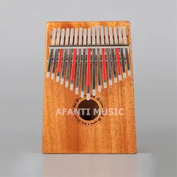 Afanti Музыка 17 ключи калимба mbira большого пальца Пианино красного дерева традиционные африканские музыка Инструменты 17 тон (thp-133)