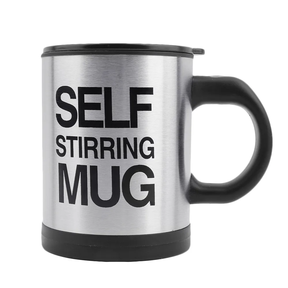 

Portable Size Automatic Mixing coffee Tea cup Lazy Self strring mug button Pressing Best Birthday Gift for Friends