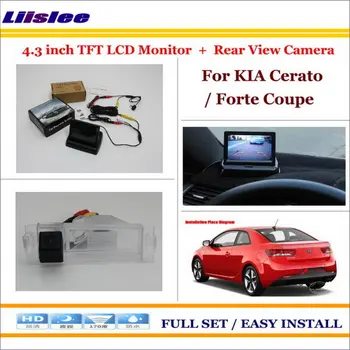 

Liislee For KIA Cerato / Forte Coupe Car Rearview Camera + 4.3" LCD Screen Monitor = 2 in 1 Parking Assistance System